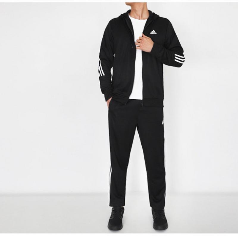 Adidas Sweatshirt Set 3 Stripe Dk Hooded Tracksuit