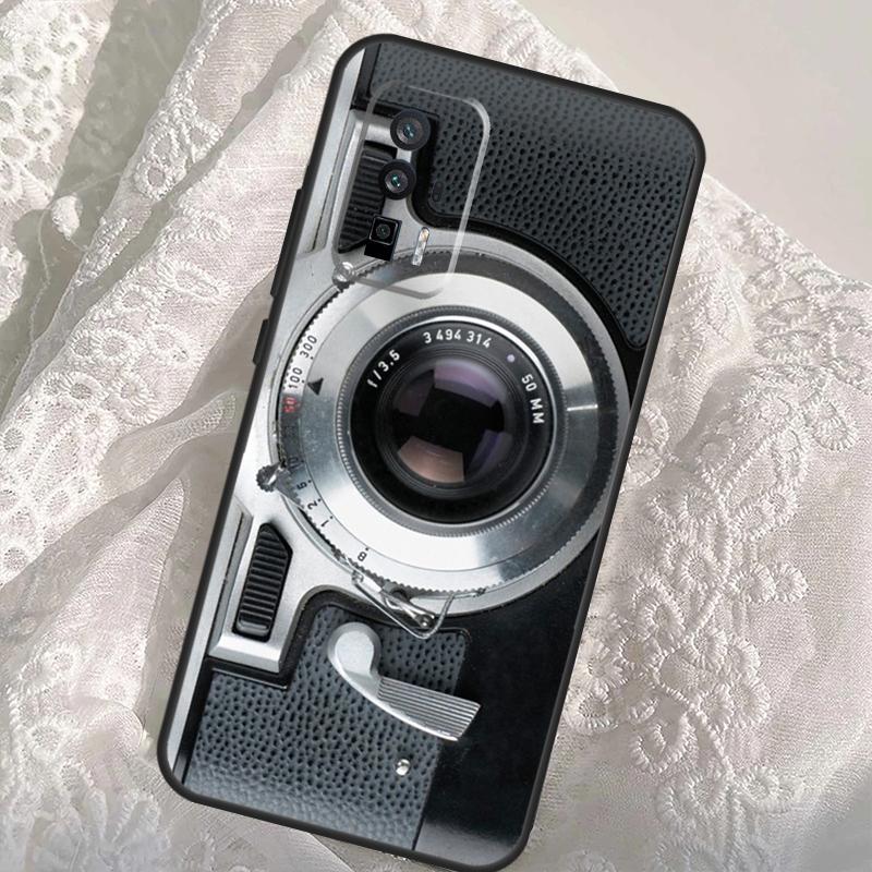 Vintage Retro Camera Case For Xiaomi 13T 14T Pro 12T 11T 13 14 Ultra POCO X6 Pro M6 X3 X5 M5s F3 F5 F6 Cover
