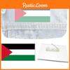 Broche géométrique en acrylique Drapeau palestinien personnalisé en gros