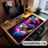 Music DJ Theme Custom Mouse Pad Personalized With Name Text Customized Desk Mat For Office Home Decor
