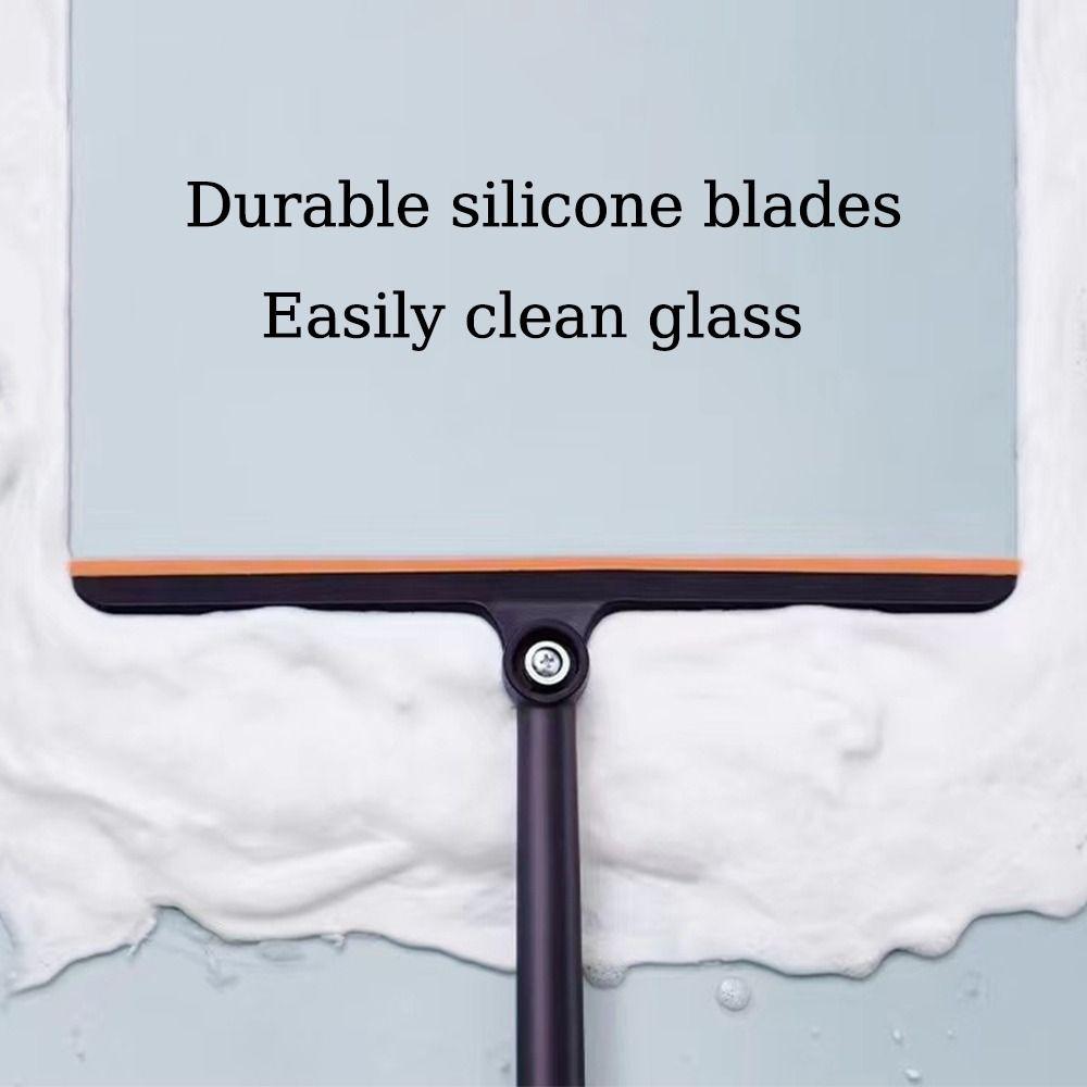 Wall-mounted Window Cleaner Wiper 3in1 Glass Scrub Scraping  Home Washing Tool