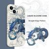 Coque de téléphone Dragon Bleu Pour iPhone 17 17 Air 16 16e 15 14 13 12 11 Plus Pro Max Mini Housse en Silicone