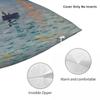 Claude Monet Impresja Wschód Słońca Poszewka na Poduszkę Poliester Len Aksamit Kreatywna Zamek Dekoracyjna Poszewka na Poduszkę Dekoracyjną Poszewka na Poduszkę Sofa