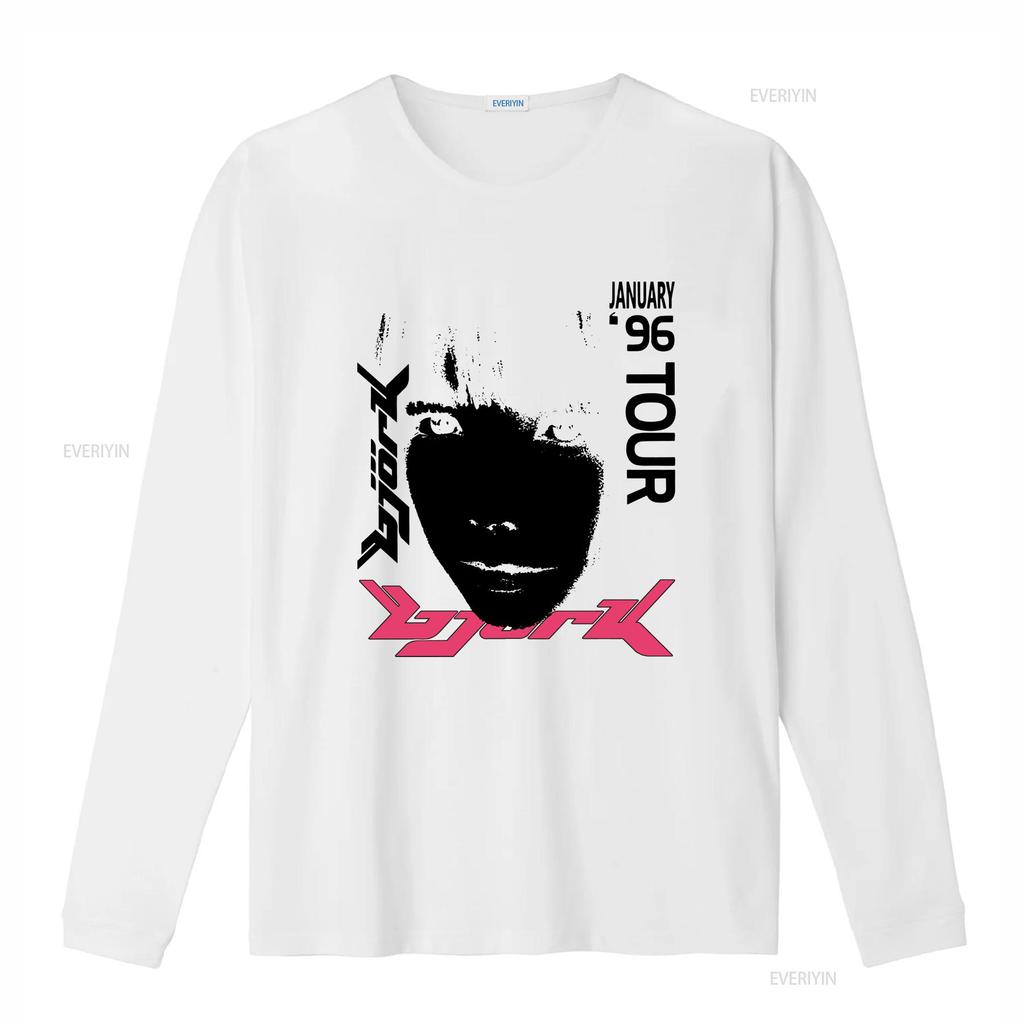 VRare KA a Bjork 1996 Japan Tour T-Shirt best aa Neu vintage Gewaschen Leicht Streetwear Atmungsaktiv Designer-Kleidung Weich