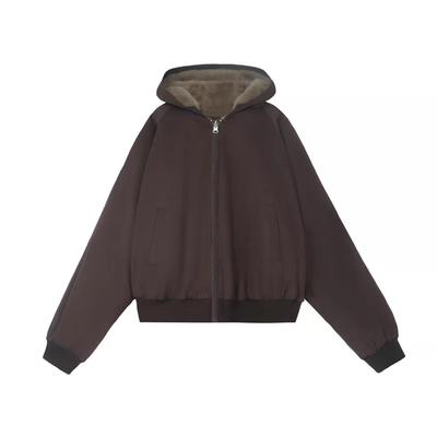 Trendy Harajuku Style Faux Rabbit Fur Double-Sided Jacket