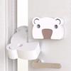 Baby Safety Door Stopper Home Toddler Anti-Pinch Hand Thick Door Block Cartoon Bear Kids Finger Protect White EVA Door Stoppers