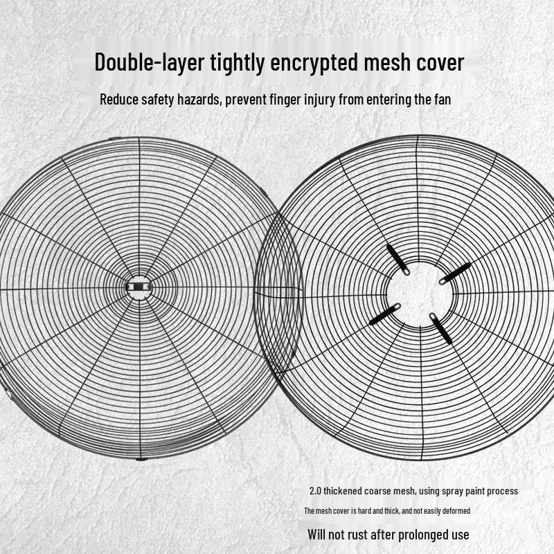 High-Power Industrial Wall-Mounted Fan with Large Airflow