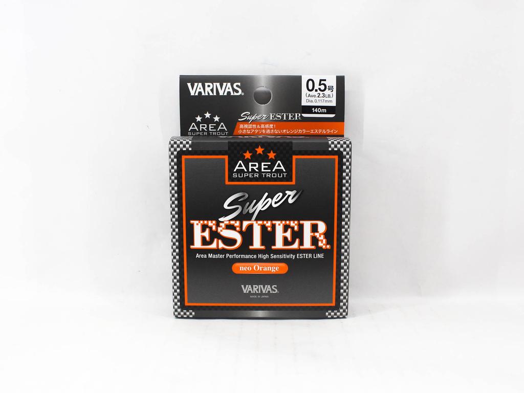 Varivas Ester Line Super Trout Area Laranja 140m 0,5, 2,3lb (7976)