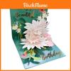 Valentines Day 3d Paper Flower Card With Gold Foil For Romantic Celebration And Gift Giving