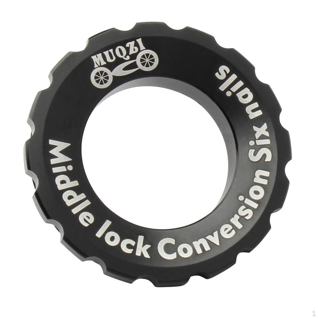 Brake Disc Central Locking 6- Rotor Adapter, Compatible with 9/12 / 15mm Thru Axle