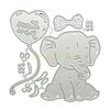 Cartoon Metal Cutting Dies Sitting Elephant Embossing Knife Mould Templates top sale