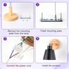 LED Wall Light E27 Bulb Replaceable 85-265V 3 Color Wall Lamp Bedside Light Living Room Bedroom Wall Sconce Decor Lighting