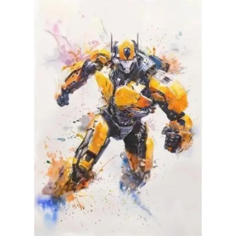 Transformers Bumblebee Optimus Prime Decorative Metal Plate Gift for Boys Wall Decor