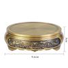 Bronze Chinese Retro Ornament: Brass Incense Burner with Mountain, Kylin, and Lotus Bases, Hundred Blessings Jar Design