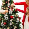 Christmas Wooden Bow Tie Pendant Xmas Tree Hanging Ornament 2025 Navidad Decoration for Home 2026 New Year Gift