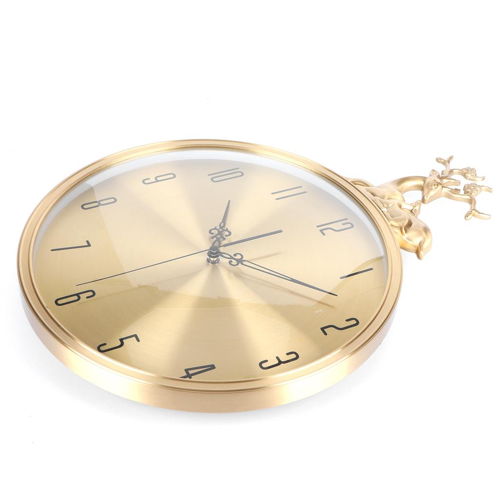 Round Wall Pendulum Clock Silent Wall Clock for Living Room Bedroom Home Decoration