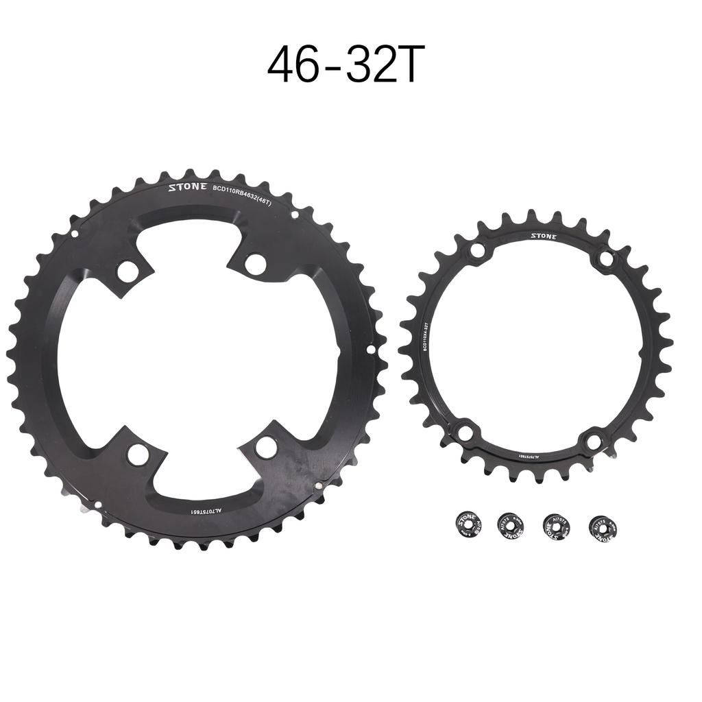 Stone 110bcd Chainring for Shimano 105 R7000 R8000 R9100 Double Road Bike 52 36T 53 39T 54 40T 50 34 48 33T 46 32T 5800 6800