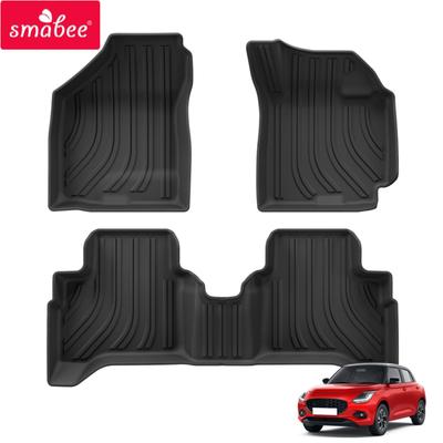 Smabee Right Hand Drive for Suzuki Swift ZC33S 2016-2024 Fuel Version Car Floor Mats Trunk Pad TPE Waterproof Accessories Black