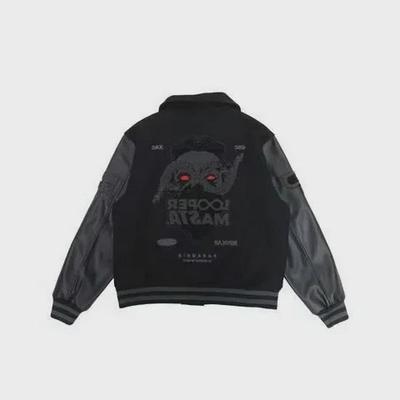 Unisex Retro High-Street Katoenen Baseballjack: Trendy, Losvallend, Lange mouwen voor herfst en winter