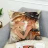 M-Made In Abyss Pillow Case For Car Sofa Decorative Home Double-sided Print Plush Square Throw Pillow Cushion Cover