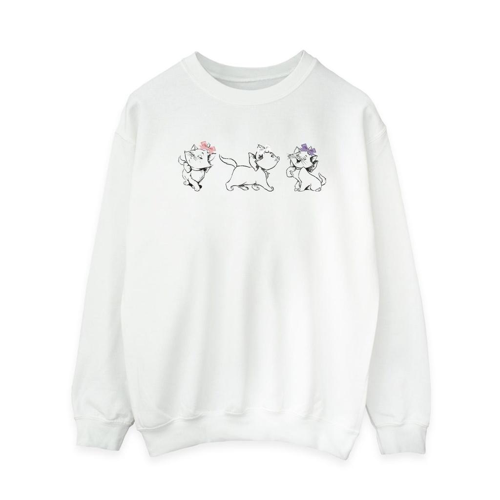 The Aristocats Womens/Ladies Marie Bow Sweatshirt