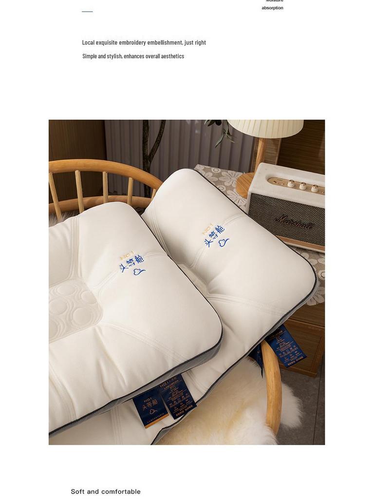 Pár polštářů z přírodního latexu a paměťové pěny - Ergonomický design pro lepší spánek