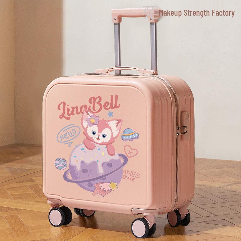 Children's Cartoon Carry-on Suitcase for Boys & Girls, Small Trolley with Password Lock
