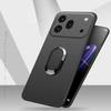 For Honor 600 Pro Case Finger Metal Ring Kickstand Phone Case Car Holder Matte Soft Silicone Housing for Honor 600 Pro Phone Casing