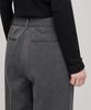 MUSINSA STANDARD WOMAN Women'S Straight Hidden Banding Slacks [Medium Gray]