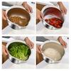Easy To Store Rice Washing And Draining Tool Multipurpose Stainless Steel Strainer Bowl for Rice and Vegetable Draining