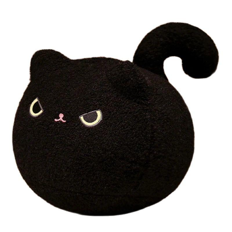 35cm Cuddly Kitten Plushie Toy Soft Round Animal Balls Lovely Doll Stuffed Cat Pillows For Kids Birthday Gift For Baby Accompany