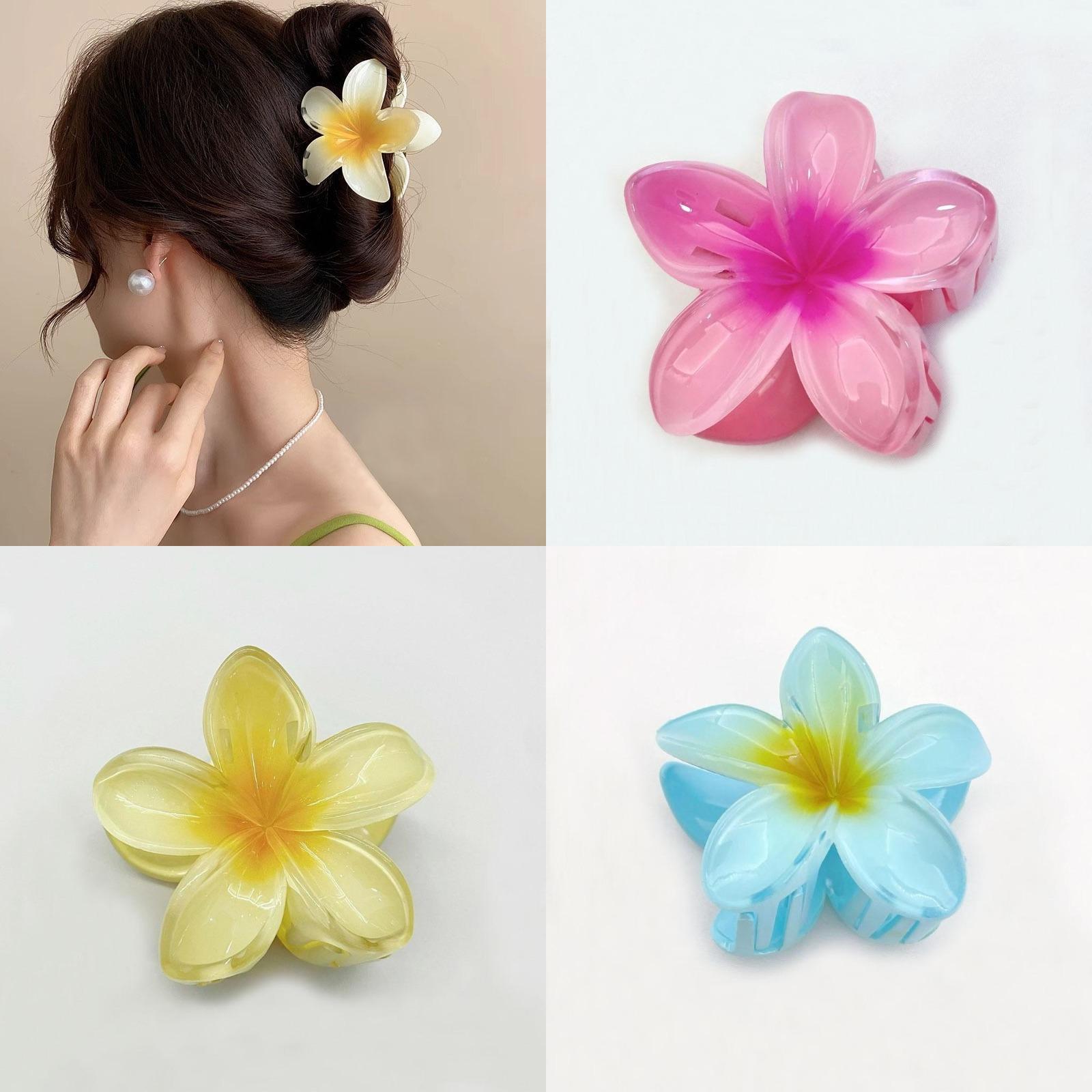 

Flower Clip Retro Hairpin Flower Lady Side Half The Back Of The Head Hairpin One Size рожевий