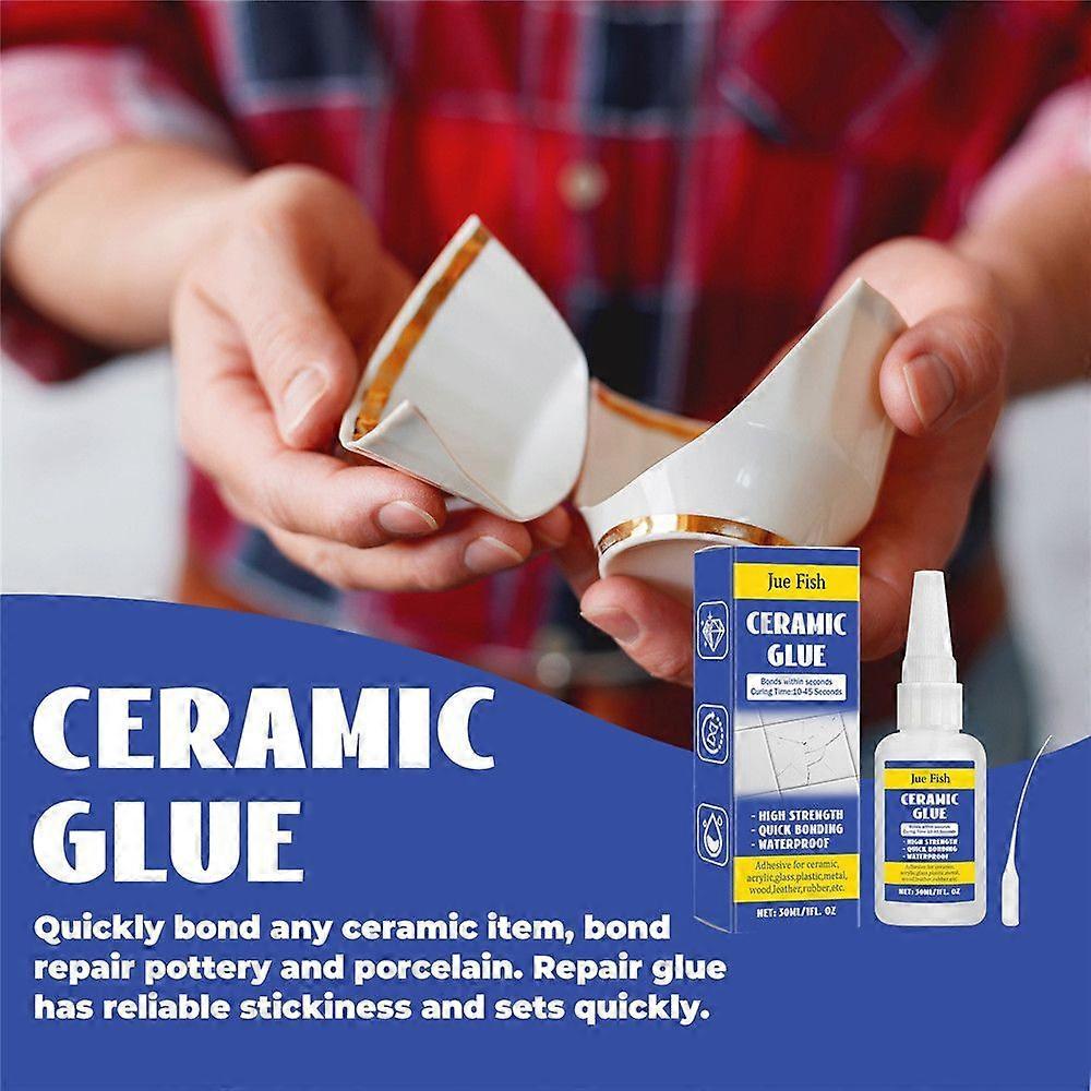 2026!!1-5x Ceramic Glue for Porcelain and Pottery Repair Instant Strong Adhesive Glue 30ml