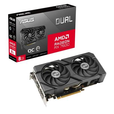 Karta graficzna ASUS Dual Radeon RX 7600 EVO OC Edition 8GB GDDR6 Japońska / DUAL-RX7600-O8G-EVO (Autoryzowany Dystrybutor)