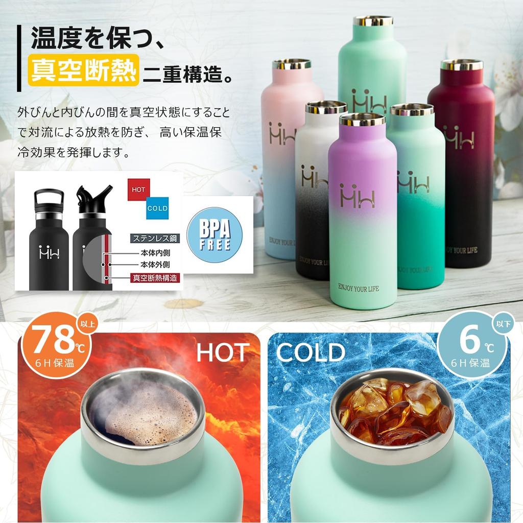 Eliciya 1 Liter Vacuum Insulated Stainless Steel Water Bottle, Large Capacity, Insulates Hot and Cold Water, Leak-Proof Travel Bottle, Stylish