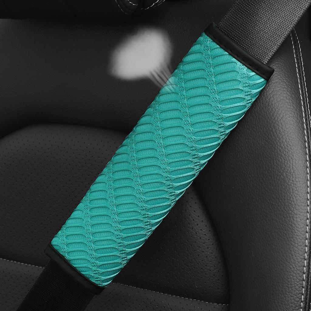 1 Three-dimensional Breathable Long Hole Mesh Cloth Car Seat Belt Shoulder Cover Insurance Belt Cover Automotive Supplies