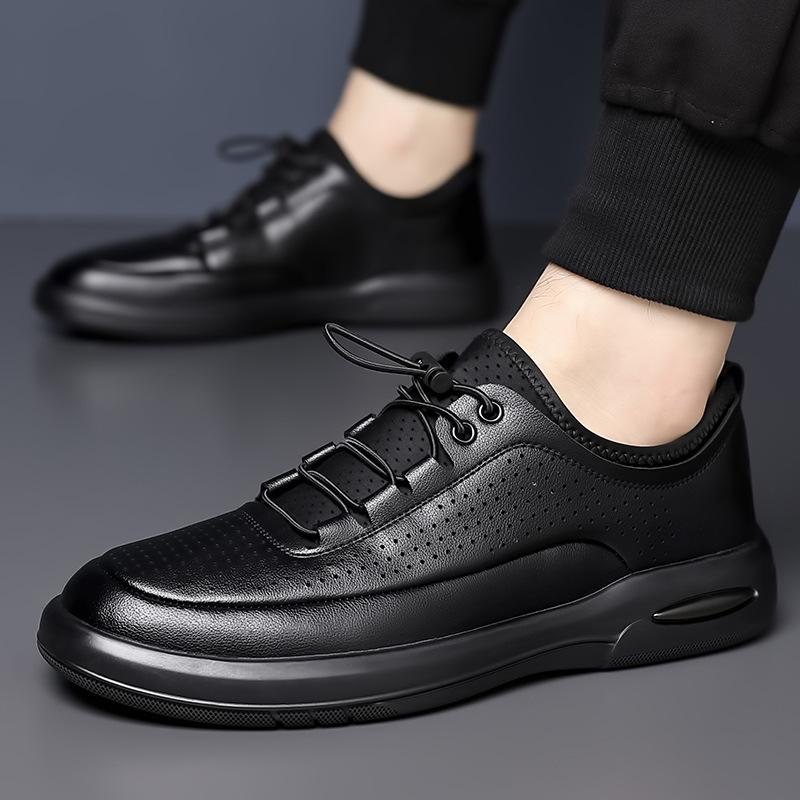 

Business casual shoes summer new fashion versatile personalized men s shoes high sense office commuter work leather shoes 44