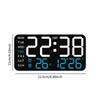 Digital Alarm Clock LED Alarm Clock 5 Adjustable Brightness Large Screen Display Portable Electric Clocks for Bedroom Adults