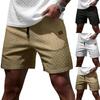 Men Casual Shorts Lightweight Breathable Fabric Drawstring Waist Fit Pattern Everyday Wear
