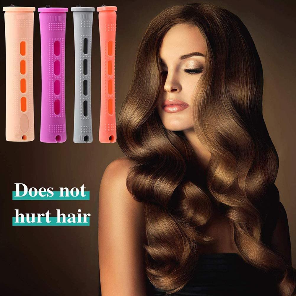 20Pcs Hair Perm Rods Set 5 Sizes Hair Rollers Plastic Cold Wave Rods Perming Rods Curlers