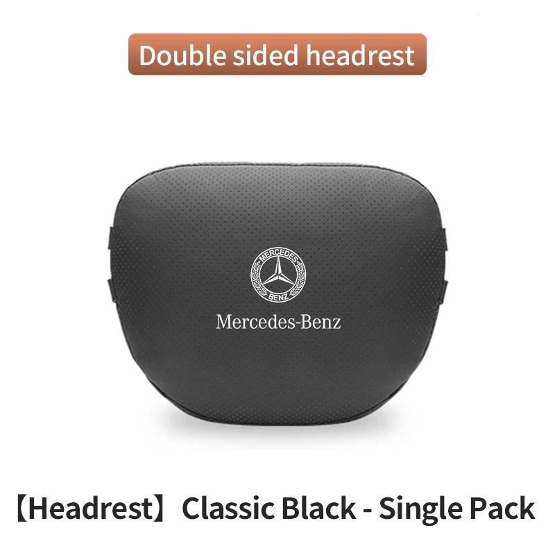 

Mercedes Benz A B C E S R Class GLB GLC GLE AMG CLA CLS SLC GLS SLS ML Car Headrest Neck Support Lumbar Rest Cushion Neck Pillow чёрный