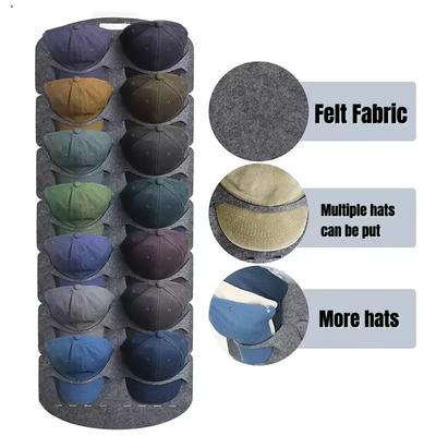 Filzhut Aufbewahrungsständer Kappenhalter Wand Taschenklemme Organizer Schrank Baseball Schirmmütze Reisekappe Organizer Wandmontage Hutständer neu