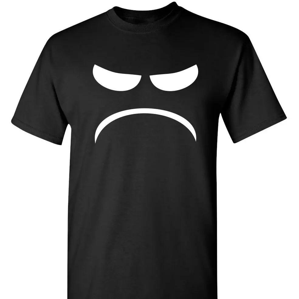 

Mad Smile Face Graphic Sarcastic Emoticon Funny T Shirt Streetwear High Quality O-Neck Short Sleeves T-Shirt Tops Clothing 50718 4XL