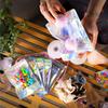Holographic Sealed Bags 200 Resealable Pieces with Hanging Hole Storage Bags Sealed Closure Bags Candy Bags for Snacks 7.5 * 12cm