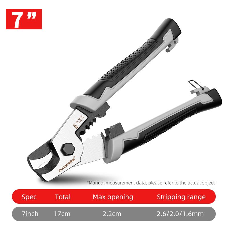 

Многофункциональный кабелерез 7-дюймовый противоскользящий и прочный инструмент промышленного класса для электриков