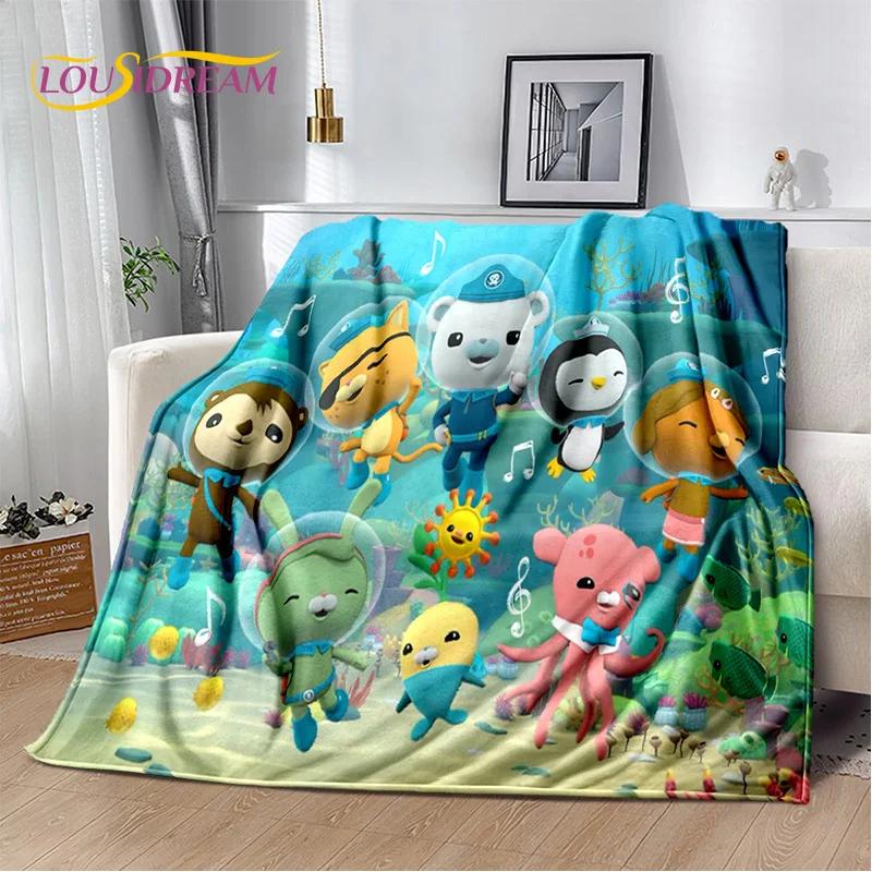 Coperta Bambino Carina The Octonauts Barnacles, Morbida Coperta Plaid per Casa Camera da Letto Letto Divano Picnic Viaggio Ufficio Coperta