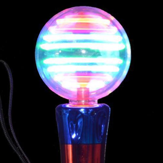 Flash Stick Attraktive Kühle Beleuchtung 10 Lichter Blickfang Dekorativ Aktive Atmosphäre Kunststoff Leuchtende Runde Kugel Leuchtstab für Konzert