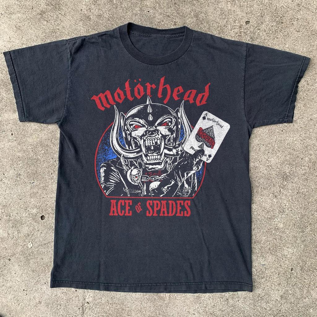 Motorhead Ace of Spades Spielkarten Heavy Metal Band Schwarzes T-Shirt Größe S-5XL