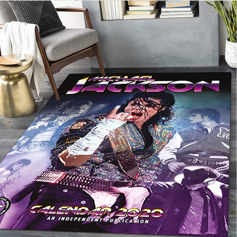 Michael Jackson Druck Teppich - Heimdekoration Teppich Für Wohnzimmer Schlafzimmer Bodenbelag Computerstuhl Bereichsteppich