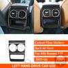 For Alfa Romeo 159 2005- Real Carbon Fiber Sticker Brera Spider Dashboard Gear Shift Panel Car ide Decorative Accessories
